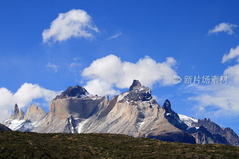 智利巴塔哥尼亚的Torres del Paine -风景